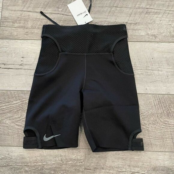 Nike Compression Shorts Womens XS Black City Ready Running 7" CK1932-010 NEW - Picture 4 of 6